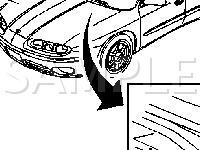 Wiper/Washer Component Views Diagram for 2002 Oldsmobile Aurora  3.5 V6 GAS