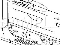 Right Rear Door Trim Panel Diagram for 2002 Oldsmobile Aurora  3.5 V6 GAS