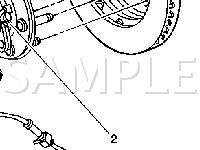 Wheel Speed Sensor Diagram for 2002 Chevrolet Avalanche 1500  5.3 V8 GAS