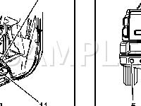 Rear Parking Assist Subsystem Diagram for 2002 Chevrolet Avalanche 2500  8.1 V8 GAS