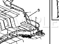 Rear Floor and C Pillar Diagram for 2002 Oldsmobile Bravada  4.2 L6 GAS