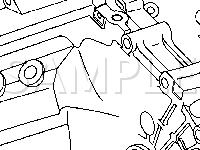 Top Of Transmission Diagram for 2002 Chevrolet Cavalier  2.2 L4 GAS