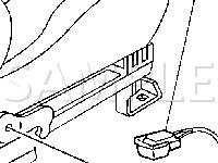 Seat Belt Buckle Diagram for 2002 Chevrolet Cavalier  2.2 L4 GAS
