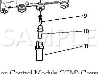 Ignition Coil and Ignition Control Module Diagram for 2002 Chevrolet Cavalier  2.4 L4 GAS