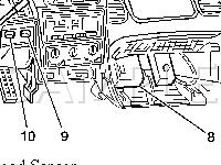 Instrument Panel Diagram for 2002 Chevrolet Corvette Z06 5.7 V8 GAS