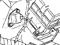 Left Rear Of The Passenger Compartment, Under The Rear Seat Diagram for 2002 Cadillac Deville DHS 4.6 V8 GAS