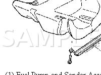 Fuel Tank Pressure (FTP) Sensor, Fuel Pump And Sender Assembly Diagram for 2002 Cadillac Eldorado ETC 4.6 V8 GAS
