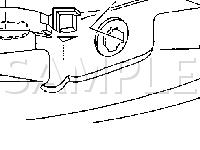 Right Side of Front Fascia Diagram for 2002 Pontiac Firebird Formula 5.7 V8 GAS