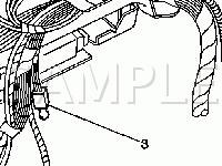 Behind Instrument Panel, Right Side Diagram for 2002 Pontiac Grand Prix  3.8 V6 GAS