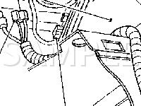 Left Side of Rear Window Diagram for 2002 Chevrolet Impala  3.8 V6 GAS
