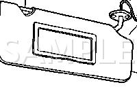 Right Front Inside Roof Diagram for 2002 Chevrolet Monte Carlo SS 3.8 V6 GAS