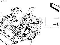 Below Vehicle, Rear of LR Wheelhouse Diagram for 2002 Pontiac Montana  3.4 V6 GAS