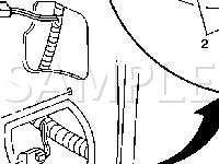 Lower Leading Edge Of Front Door Diagram for 2002 Buick Regal GS 3.8 V6 GAS