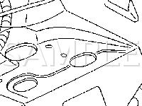 Left Side Of Rear Window Diagram for 2002 Buick Regal GS 3.8 V6 GAS