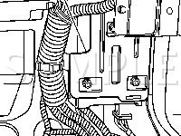 Behind IP Compartment Diagram for 2002 Buick Rendezvous  3.4 V6 GAS