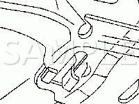 Rear Window Wiper/Washer Switch Location Diagram for 2002 GMC Safari  4.3 V6 GAS