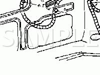 Left D Pillar Wiring Diagram for 2002 GMC Safari  4.3 V6 GAS