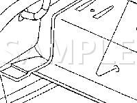 Passenger Compartment, Under the Left Seat Diagram for 2002 Cadillac Seville STS 4.6 V8 GAS