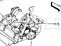 Below Vehicle, Rear Of LR Wheelhouse Diagram for 2002 Oldsmobile Silhouette  3.4 V6 GAS