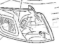 Forward Lamp Assembly Diagram for 2002 Oldsmobile Silhouette  3.4 V6 GAS