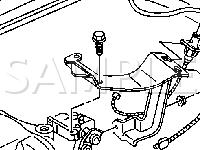 Upper, Left Side Of Engine Compartment Diagram for 2002 Oldsmobile Silhouette  3.4 V6 GAS