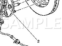 Wheel Speed Sensor(2WD) Diagram for 2002 Chevrolet Suburban 1500  5.3 V8 FLEX