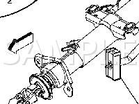 Steering Column Components Diagram for 2002 Chevrolet Suburban 1500  5.3 V8 GAS