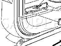 Driver Door Panel Components-Courtesy Lamp Diagram for 2002 Chevrolet Suburban 1500  5.3 V8 GAS
