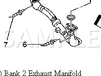Exhaust System Components Diagram for 2002 Chevrolet Tracker  2.5 V6 GAS