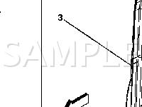 Right B Pillar Diagram for 2002 Chevrolet Trailblazer  4.2 L6 GAS