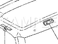 Rear Roof Headliner Diagram for 2002 Chevrolet Venture  3.4 V6 GAS