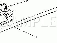Center Rear of the Roof Diagram for 2002 GMC Yukon XL 1500  5.3 V8 GAS