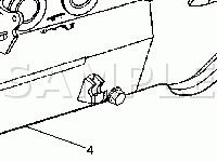 Lower Center of the I/P Components Diagram for 2002 GMC Yukon XL 2500  8.1 V8 GAS