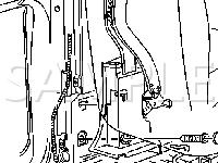 Seat Belt Component Views Diagram for 2003 Oldsmobile Alero  2.2 L4 GAS