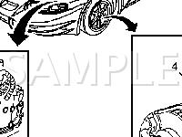 Anti-Lock Brake - Front Diagram for 2003 Pontiac Bonneville  3.8 V6 GAS