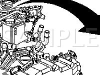 Engine Compartment ICM and Sensors Diagram for 2003 Chevrolet Cavalier  2.2 L4 GAS