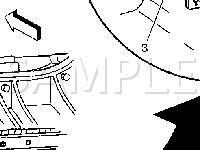 Bottom Of A-Pillar - LF Diagram for 2003 Chevrolet Corvette  5.7 V8 GAS