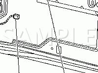 Right Rear Cargo Door Harness Routing Diagram for 2003 Chevrolet Express 2500  5.3 V8 GAS