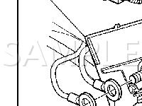 Rear Compartment Above Right Wheelhouse Diagram for 2003 Chevrolet Impala  3.4 V6 GAS