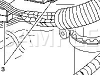 Left Front of Engine Compartment Diagram for 2003 Chevrolet Impala  3.8 V6 GAS