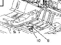 Console and Center of Floor Diagram for 2003 Chevrolet Impala  3.8 V6 GAS