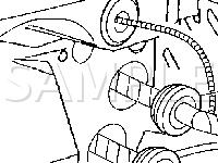 Rear of Engine Compartment, Front Of Dash Diagram for 2003 Chevrolet Malibu LS 3.1 V6 GAS