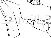 Below Left Side Of IP, Near the Steering Column Diagram for 2003 Chevrolet Malibu LS 3.1 V6 GAS