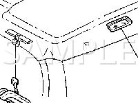 Rear Roof Headliner Diagram for 2003 Pontiac Montana  3.4 V6 GAS