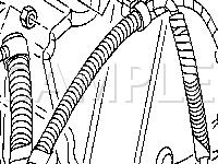 Left Side Of Engine Compartment Diagram for 2003 Buick Rendezvous  3.4 V6 GAS