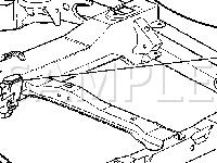 Rear Frame Diagram for 2003 Chevrolet S10 Pickup  2.2 L4 GAS