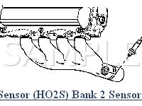 Heated Oxygen Sensor Bank 2 Sensor 1 Diagram for 2003 Cadillac Seville STS 4.6 V8 GAS