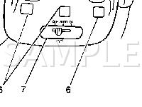 Overhead Console and Components Diagram for 2003 Cadillac Seville STS 4.6 V8 GAS