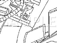 Left Rear Of Vehicle On Rear Of Wheelhouse Diagram for 2003 Oldsmobile Silhouette  3.4 V6 GAS
