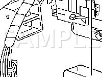 LH Side Of IP, Under IP, Left Of HVAC Diagram for 2003 Oldsmobile Silhouette  3.4 V6 GAS